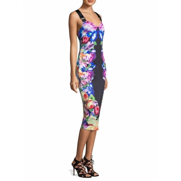 Ted Baker 'Deony' Buckle Strap Sheath Dress size 1 - Picture 3 of 13